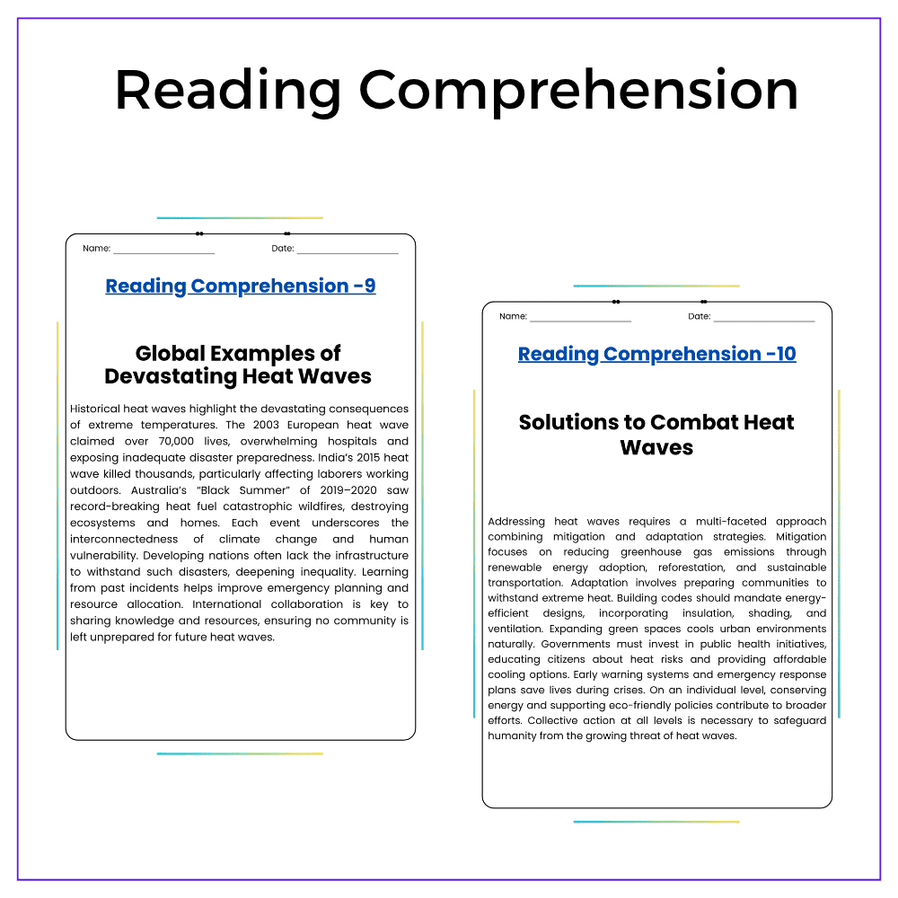 Heat Wave Science Worksheet - Image 2