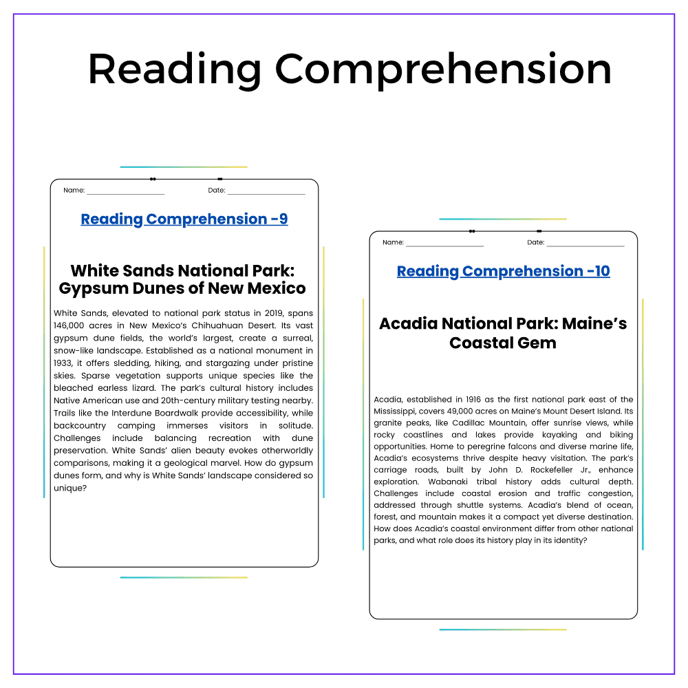 National Parks Worksheet - Image 2