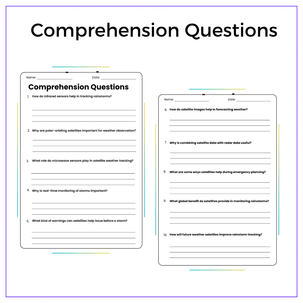 Weather Satellites Worksheet - Image 5