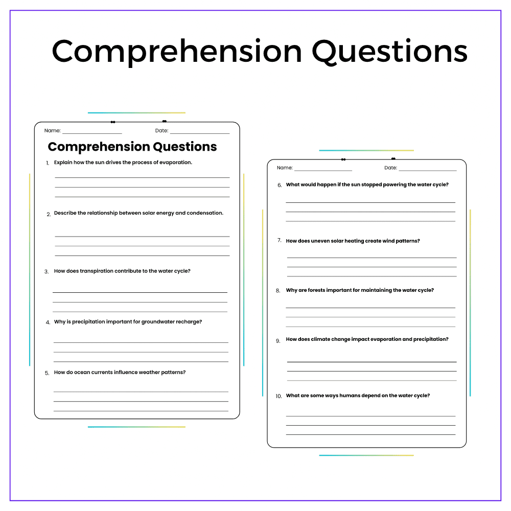 Sun in Water Cycle Worksheet - Image 5