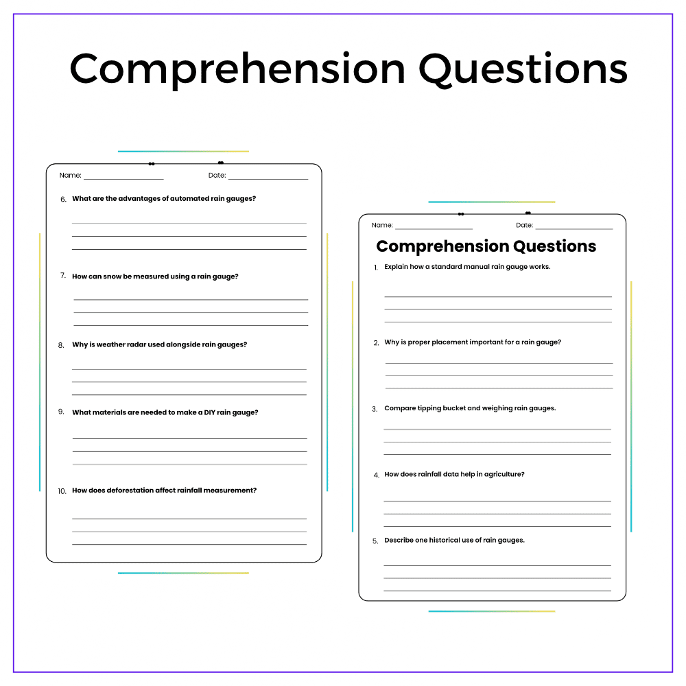 Rain Gauge Worksheet - Image 5