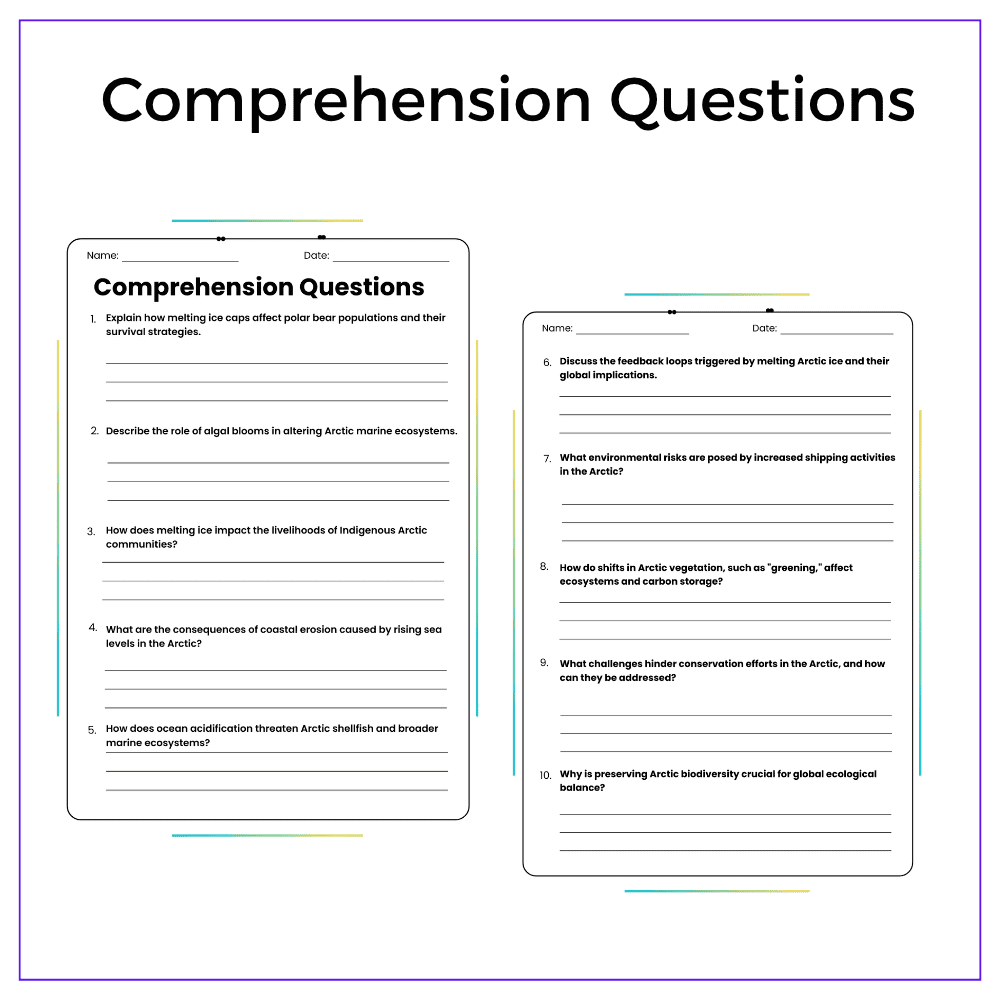 Arctic Ecosystems Worksheet - Image 3