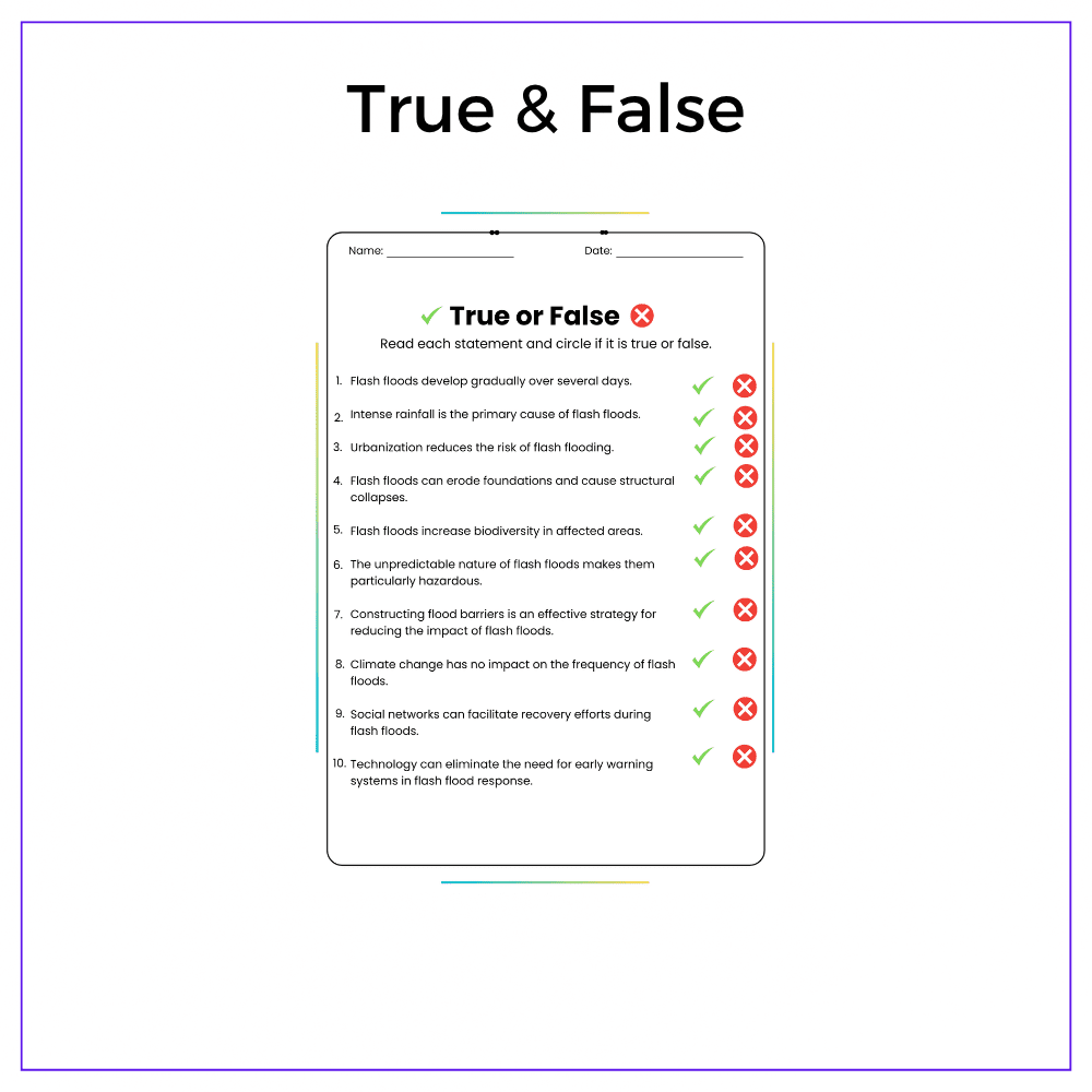 Flash Floods Worksheet - Image 6
