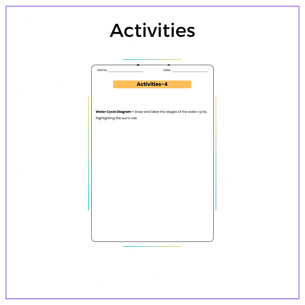 Sun in Water Cycle Worksheet - Image 7