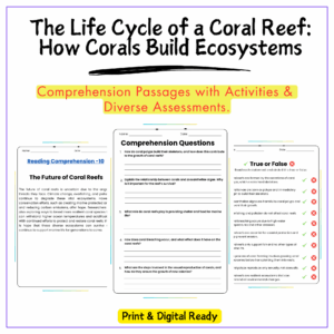 Coral Reef Life Cycle Worksheet