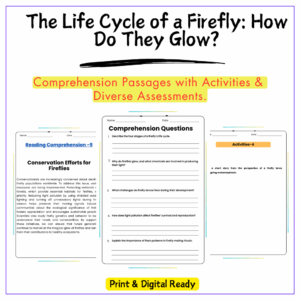 Firefly Life Cycle Worksheet