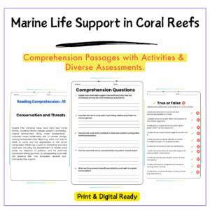 Coral Reefs Worksheet