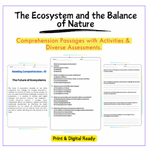Balance of Nature Worksheet
