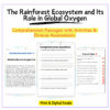 Rainforest Oxygen Worksheet