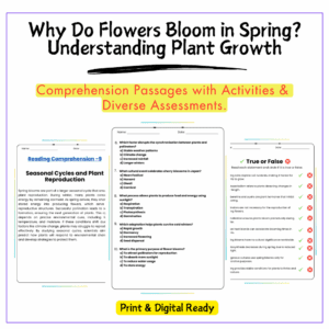 Why Flowers Bloom Worksheet
