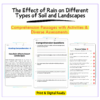 Rain on Soil Worksheet