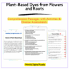 Plant-Based Dyes Worksheet