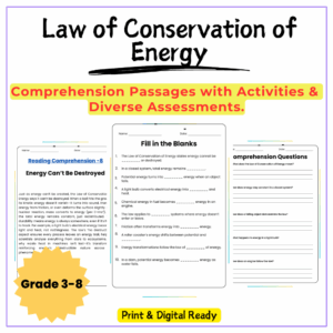 Conservation of Energy Worksheet
