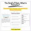 Petrichor Worksheet