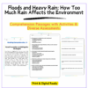 Floods & Heavy Rain Worksheet