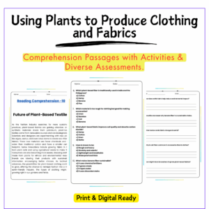 Plants for Clothing Worksheet