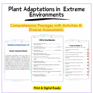 Plant Adaptations Worksheet
