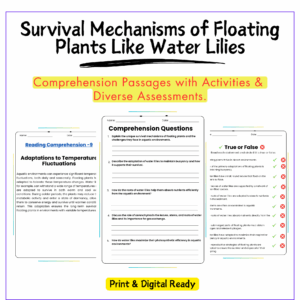 Floating Plants Worksheet