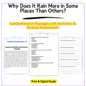 Uneven Rainfall Worksheet