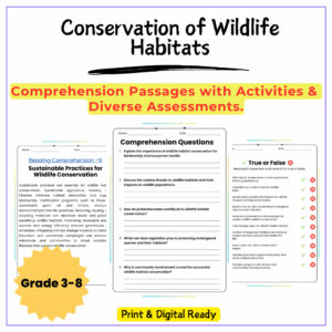 Wildlife Habitat Conservation Worksheet