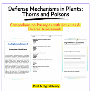 Plant Defenses Worksheet