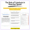 Catalysts in Reactions Worksheet