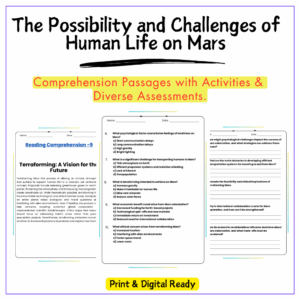Human Life on Mars Worksheet