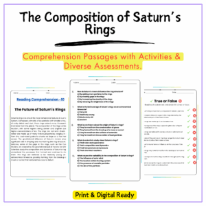 Saturn’s Rings Worksheet