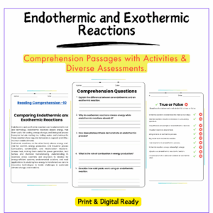 Endothermic & Exothermic Worksheet