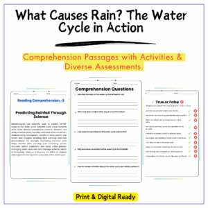 What Causes Rain Worksheet