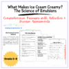 Ice Cream Chemistry Worksheet