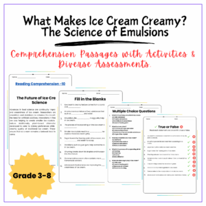 Ice Cream Chemistry Worksheet