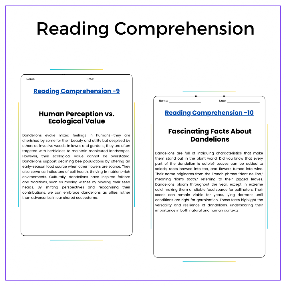 Dandelion Life Cycle Worksheet - Image 2