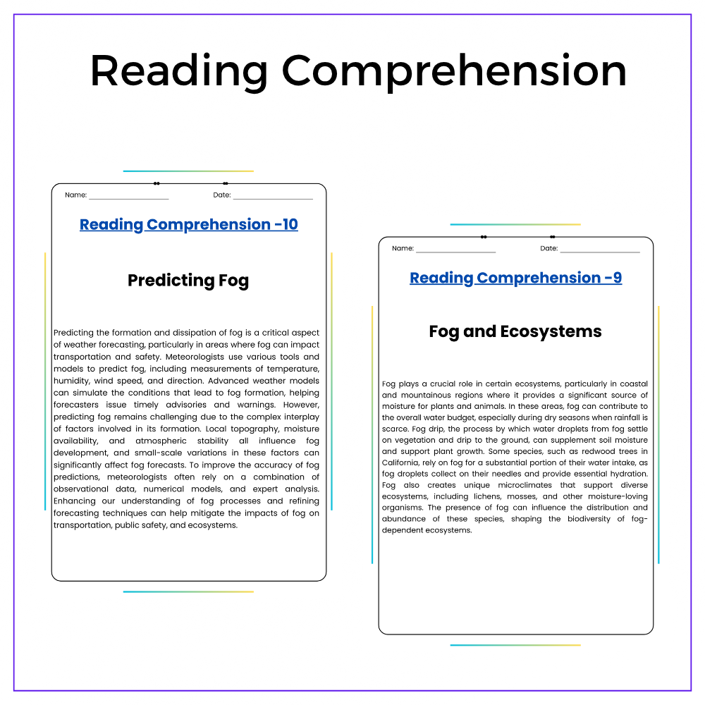 Fog Formation Worksheet - Image 2