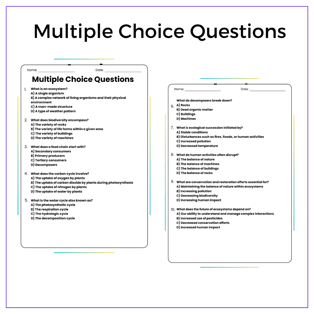 Balance of Nature Worksheet - Image 3