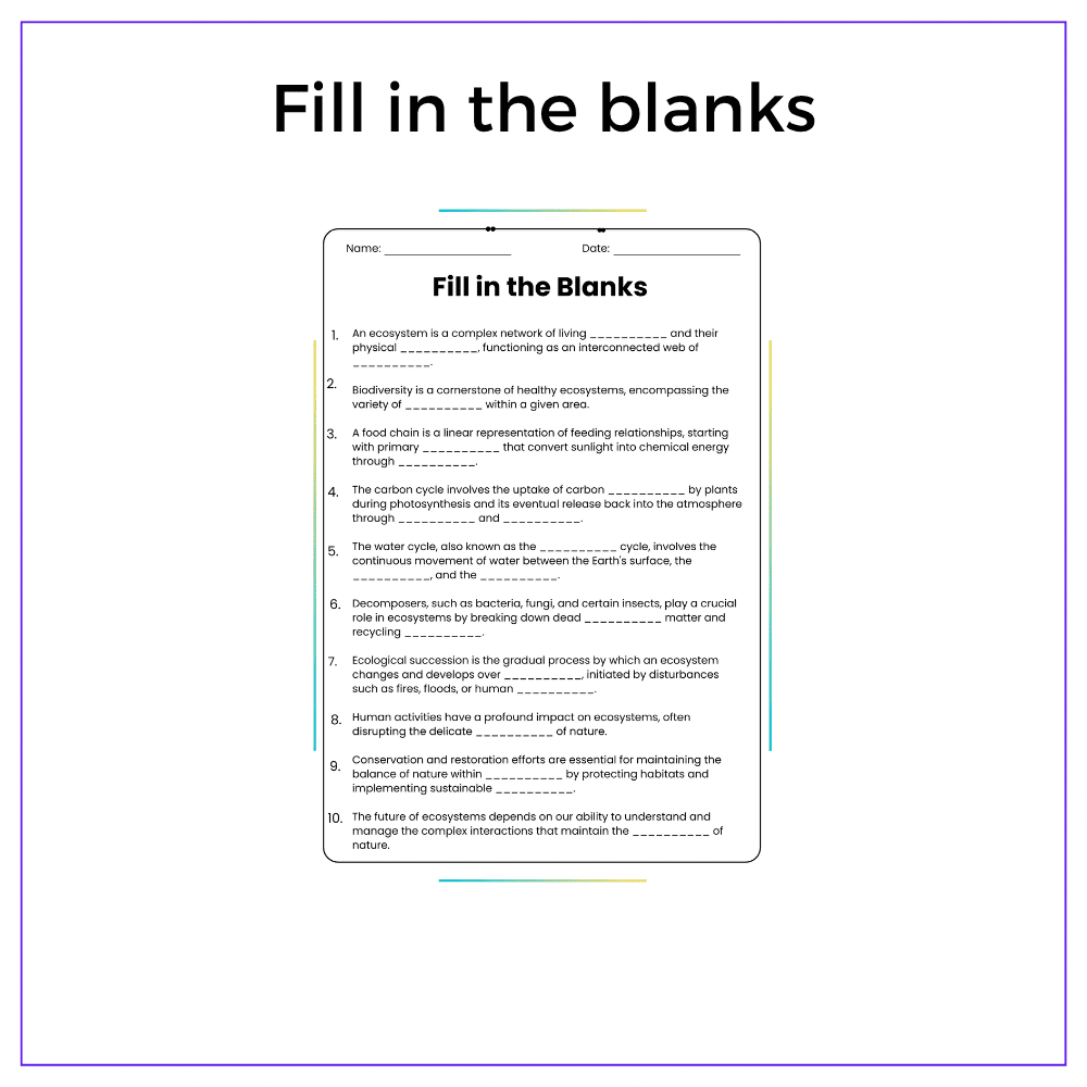 Balance of Nature Worksheet - Image 4