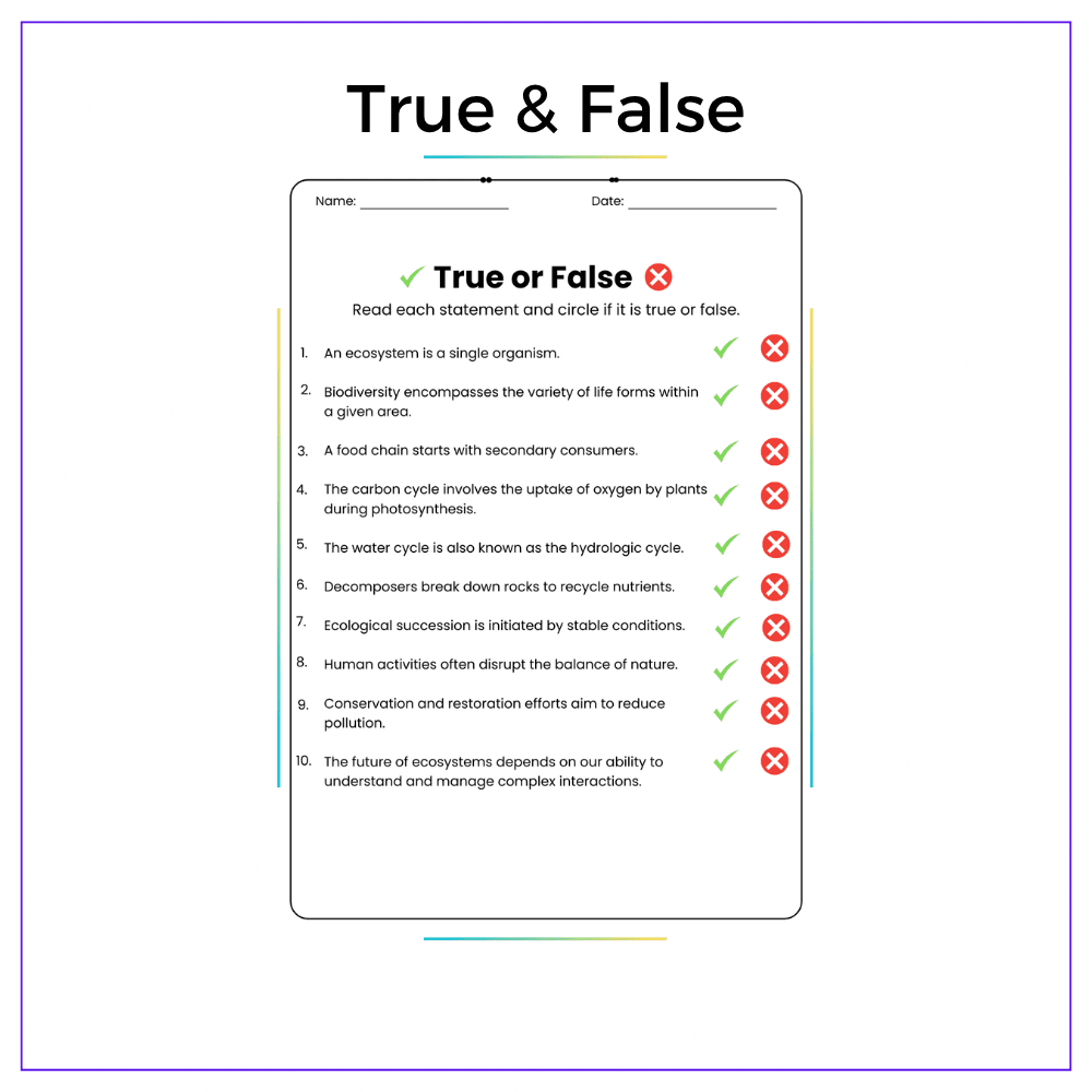 Balance of Nature Worksheet - Image 6