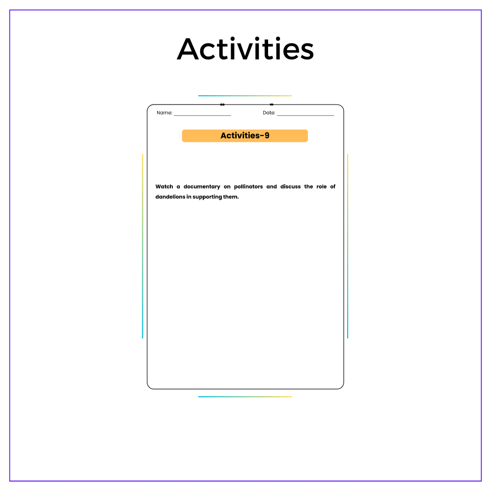 Dandelion Life Cycle Worksheet - Image 7