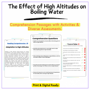 Boiling Water at Altitude Worksheet
