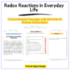 Redox Reactions Worksheet
