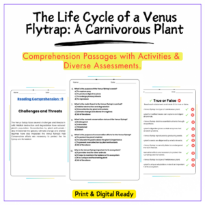 Venus Flytrap Life Cycle Worksheet