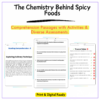 Spicy Foods Chemistry Worksheet