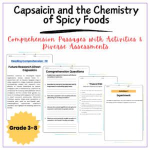 Capsaicin in Spicy Foods Worksheet