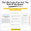 Ant Life Cycle Worksheet