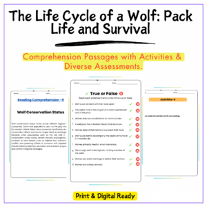 Wolf Life Cycle Worksheet