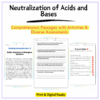 Neutralization Reactions Worksheet