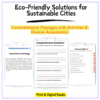 Sustainable Cities Worksheet