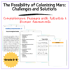 Mars Colonization Worksheet