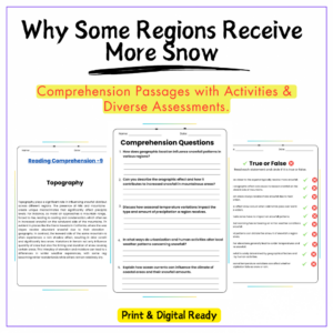 Snowfall Causes Worksheet