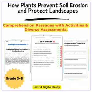 Plants Prevent Soil Erosion Worksheet